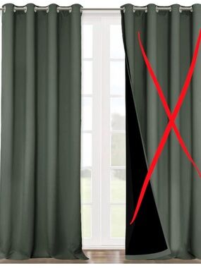NICETOWN Dark Mallard 100% Blackout Curtain for Windows, Heavy Duty, 1 PC Only